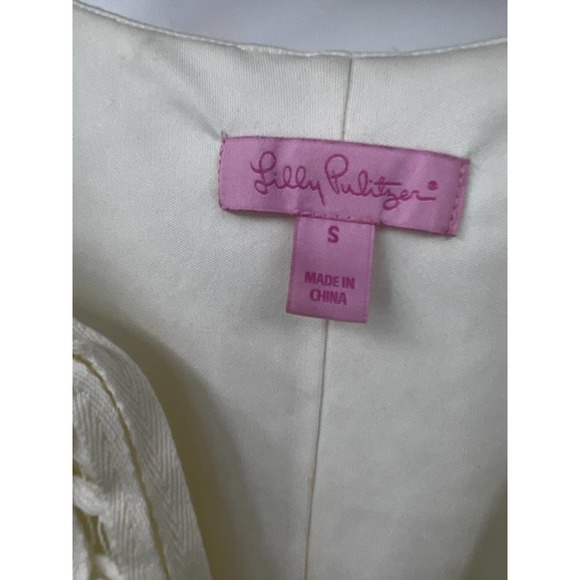 Lilly Pulitzer Women's Margate‎ Shift Tank Dress Sleeveless Cream Size Small - Picture 3 of 7